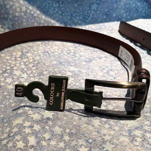 NWT SIZE 40 Axcess Men's 1" Brown leather